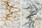 Schilderij DKD Home Decor Abstract Gouden 90 x 3 x 120 cm Modern (2 Stuks)