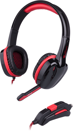 Genesis H22 - Gaming Headset - Zachte oorkussens - Rood Zwart