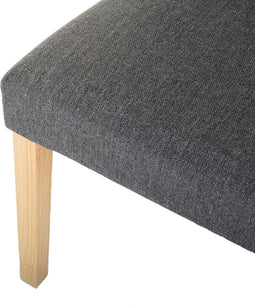 BROADWAY - Eetkamerstoel - Grijs - Polyester