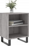 vidaXL - Nachtkastje - 40x30x50 - cm - bewerkt - hout - grijs - sonoma - eikenkleurig