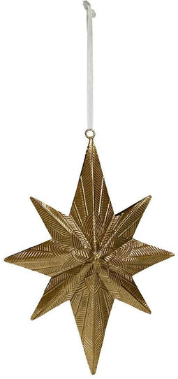 PTMD Sanne Ster Kersthanger Antiek - 17 x 5 x 25 cm - Ijzer - Koper