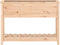 vidaXL - Plantenbak - met - schap - 111,5x34,5x81 - cm - massief - grenenhout