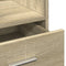 vidaXL - Lessenaar - met - wielen - en - lade - 55x55x107 - cm - hout - sonoma - eiken