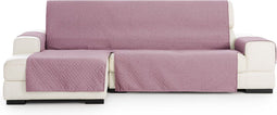 Hoes voor chaise longue met korte armleuning links Eysa SILVER Rood 100 x 110 x 240 cm