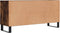 vidaXL - Tv-meubel - 103,5x30x50 - cm - bewerkt - hout - gerookt - eikenkleurig