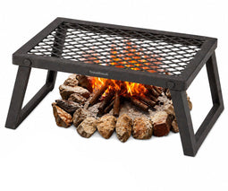Travelhawk Camping Grill - Opvouwbaar - Koken Boven Open Vuur - Zwart