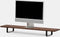 Oakywood Desk Shelf - Massief Walnoot / Zwart - Echt Hout Dual Monitor Standaard Beeldschermverhoger Clean Desk Ergonomisch Stijlvol