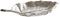 ESPRIT - Middenstuk - Zilverkleurig Aluminium Blad van een plant 37 X 18 X 4 cm