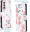 iMoshion Hoesje Geschikt voor Samsung Galaxy S21 Hoesje Met Pasjeshouder - iMoshion Design Softcase Bookcase - Meerkleurig / Blossom Watercolor