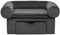 vidaXL - Hondenbank - met - lade - 75x50x38 - cm - pluche - donkergrijs