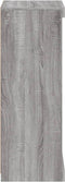 vidaXL - Dressoir - met - LED-verlichting - 41x37x100 - cm - grijs - sonoma - eiken