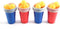 EdCo Trading - Beerpong Drankspellen set - 24 cups en 24 ballen - Rood en Blauw (set van 24)