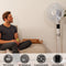 Solis Breeze 360° - Staande Ventilator - 3 Snelheidsstanden - Met Afstandsbediening
