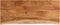 vidaXL - Tafelblad - rechthoekig - natuurlijke - rand - 90x40x3,8 - cm - acaciahout