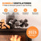 Vulpes Goods® Tech - Houtkachel Ventilator PRO - 8 Bladen dubbele ventilatoren - Inclusief thermometer & handschoen