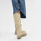 PS Poelman LUNA - Hoge Laarzen - Suède - Beige - Maat 40