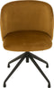 J-Line stoel Turn/Up/Down - fluweel - oker