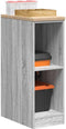 vidaXL - Garagekast - 30x51x85 - cm - massief - grenenhout - grijs - sonoma