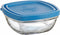 Hermetische Lunchtrommel Duralex Freshbox Blauw Vierkant (300 ml) (11 x 11 x 5 cm)