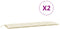 vidaXL - Tuinbankkussens - 2 - st - 180x50x7 - cm - oxford - stof - crèmewit