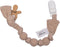 Snoozebaby Speenkoord - Fopspeenkoord Biologisch Katoen - Zachte Knopen - Beige Desert Sand