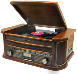 Soundmaster NR565DAB - Muziekcenter - DAB+/FM-radio Bluetooth USB-opname - Houtkleur