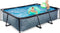 EXIT Stone zwembad 300x200x65cm met filterpomp - grijs