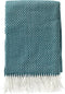 Dutch Decor - JOSEFIEN - Plaid 140x180 cm - lichtgewicht - zigzag patroon - Deep Lake - petrol