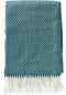 Dutch Decor - JOSEFIEN - Plaid 140x180 cm - lichtgewicht - zigzag patroon - Deep Lake - petrol