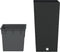 vidaXL - Plantenbak - uitneembare - bak - rattan-look - 11/26,5 - L - PP - antraciet