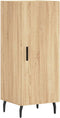 vidaXL - Dressoir - 34,5x34x90 - cm - bewerkt - hout - sonoma - eiken