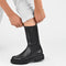 PS Poelman Saturno - Dames Chelsea Laarzen met Ritssluiting - Chunky Plateauzool 4 cm - Zwart