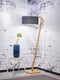 GOOD&MOJO Vloerlamp Andes - Bamboe/Blauw - 72x47x176cm - Scandinavisch,Bohemian - Staande lampen voor Woonkamer - Slaapkamer