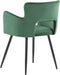 SANILAC - Eetkamerstoel set van 2 - Groen - Fluweel