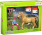 Schleich Farm World - Barrel racing met cowgirl - Speelfigurenset Kinderspeelgoed voor Jongens en Meisjes - 3 tot 8 jaar - 5 Onderdelen