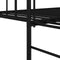 vidaXL - Ligbedframe - met - Uittrekbed - Zwart - 100x200 - cm - Staal