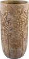 PTMD Azura Bloempot - H60 x Ø19 cm - Cement - Goud