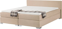 PRESIDENT - Boxspringbed - Beige - 180 x 200 cm - Polyester