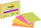 Memoblok 3M Post-it 6445 Super Sticky 152x101mm assorti