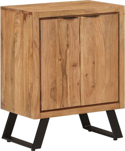 vidaXL - Dressoir - met - 2 - deuren - 55x36x72 - cm - massief - acaciahout