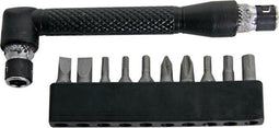 Velleman Security bitset, 11-delig, niet-magnetische bithouder, in kunststof houder, zwart