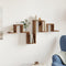 vidaXL - Wandplank - Oud - Hout - 104,5x10x43 - cm - Engineered - Wood