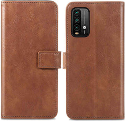 iMoshion Hoesje Geschikt voor Xiaomi Redmi 9T Hoesje Met Pasjeshouder - iMoshion Luxe Bookcase - Bruin