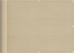 vidaXL - Balkonscherm - 75x800 - cm - 100% - oxford - polyester - beige