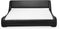Beliani AVIGNON - Waterbed - Zwart - Kunstleer