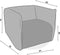 Liviza Fauteuil met armleuning Nuvio - Stof - Rechthoek Grijs - 69 cm , 97 cm , 92 cm
