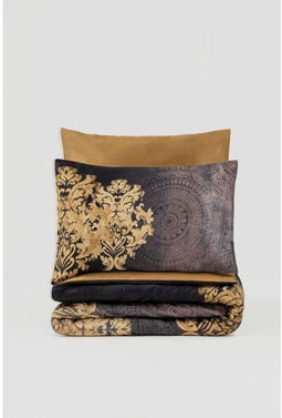 Satin King - Dekbedovertrekset - 100% katoensatijn - 240 x 220 cm + 2 kussenslopen 60 x 60 cm - Antraciet (2 stuks)