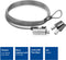 ACT AC9030 - Nano laptopslot - Snijbestendig met 2 sleutels - Kabellengte 2 meter (2 stuks)