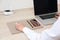POUT HANDS3 PRO Fast Wireless Charging Mouse Pad Cream