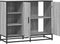vidaXL - Dressoir - 92x35x76 - cm - bewerkt - hout - grijs - sonoma - eikenkleurig